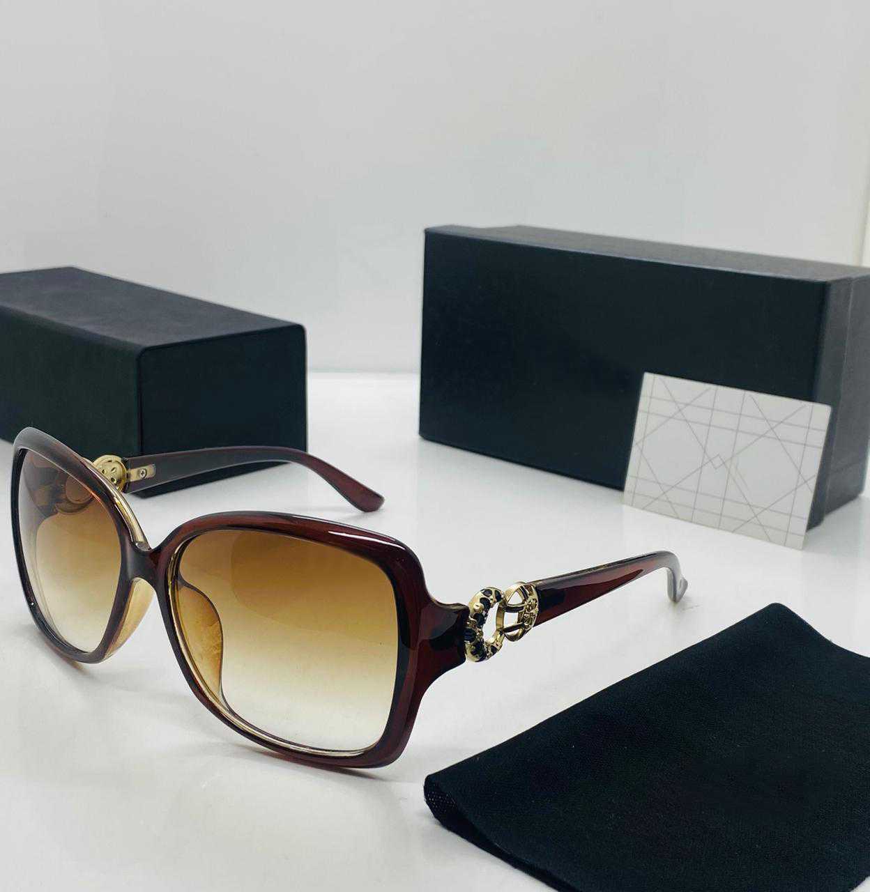 Oversized Butterfly Sunglasses with Embellished Temples - FunkyTradition