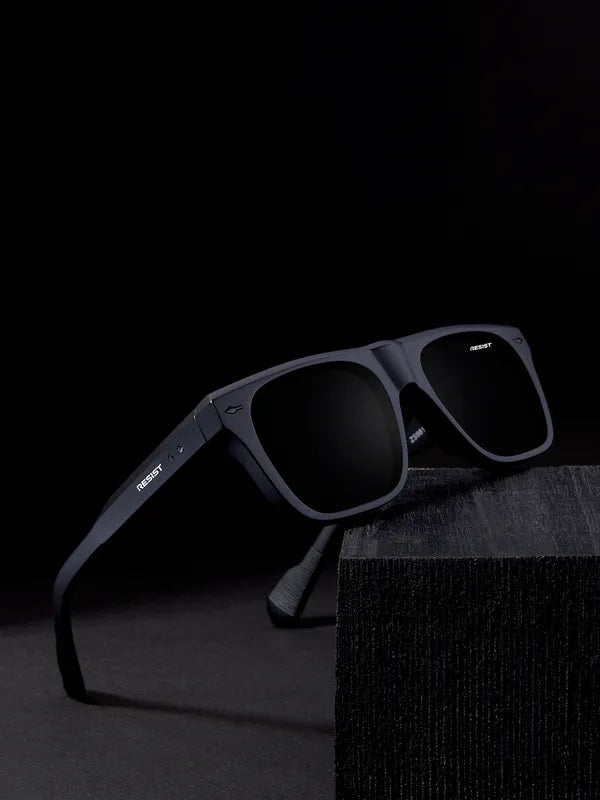 Black UV Protected Wayfarer Sunglasses For Men & Women- FunkyTradition