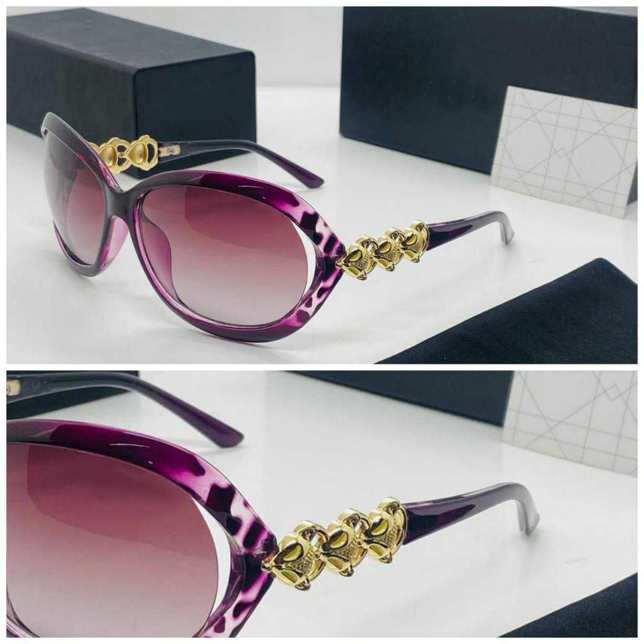 Oversized Butterfly Sunglasses with Embellished Temples - FunkyTradition