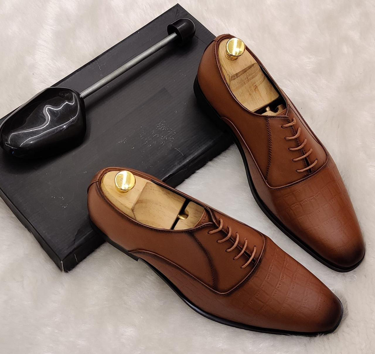 Brown Mens Party Wear Premium Quality Formal Shoes - FunkyTradition