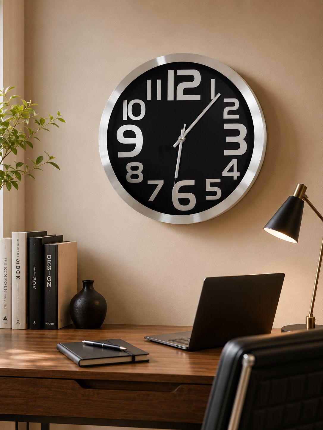 Premium 3-6-9-12 Vastu Wall Clock – 12 Inch Metal Wall Clock