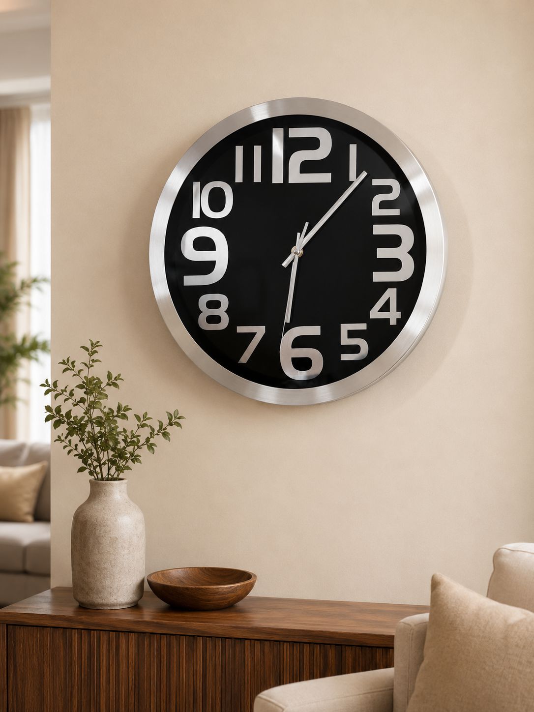 Premium 3-6-9-12 Vastu Wall Clock – 12 Inch Metal Wall Clock