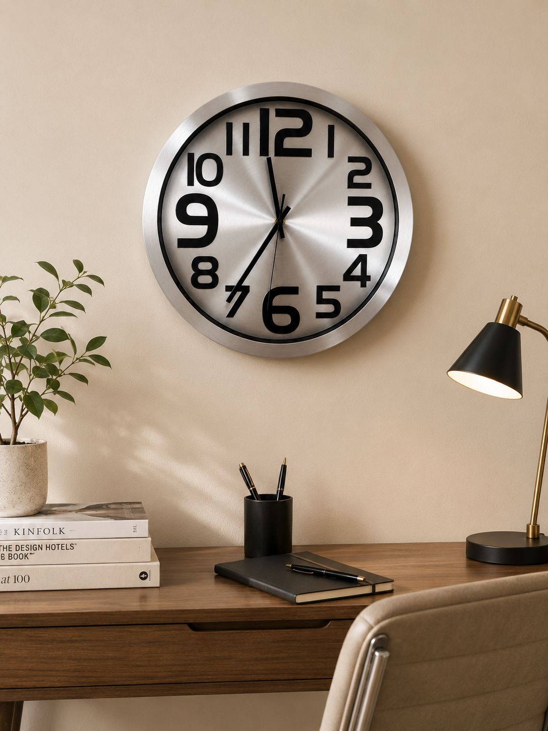 Premium 3-6-9-12 Vastu Wall Clock – 12 Inch Metal Wall Clock