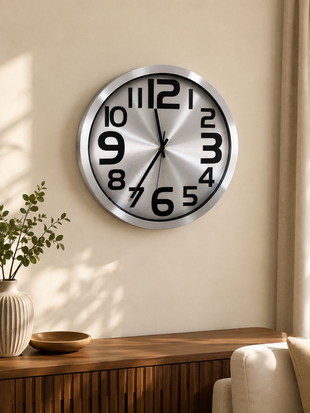 Premium 3-6-9-12 Vastu Wall Clock – 12 Inch Metal Wall Clock