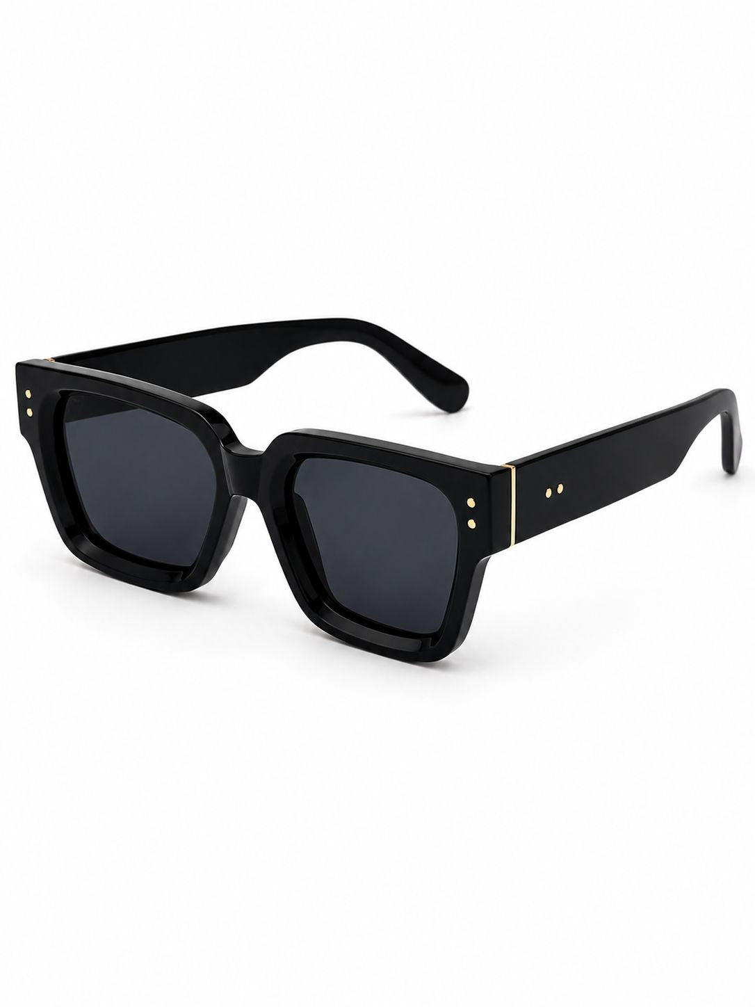 Ranveer Singh-Inspired Oversized Black Square Sunglasses | Luxury Thick Frame UV400 Shades