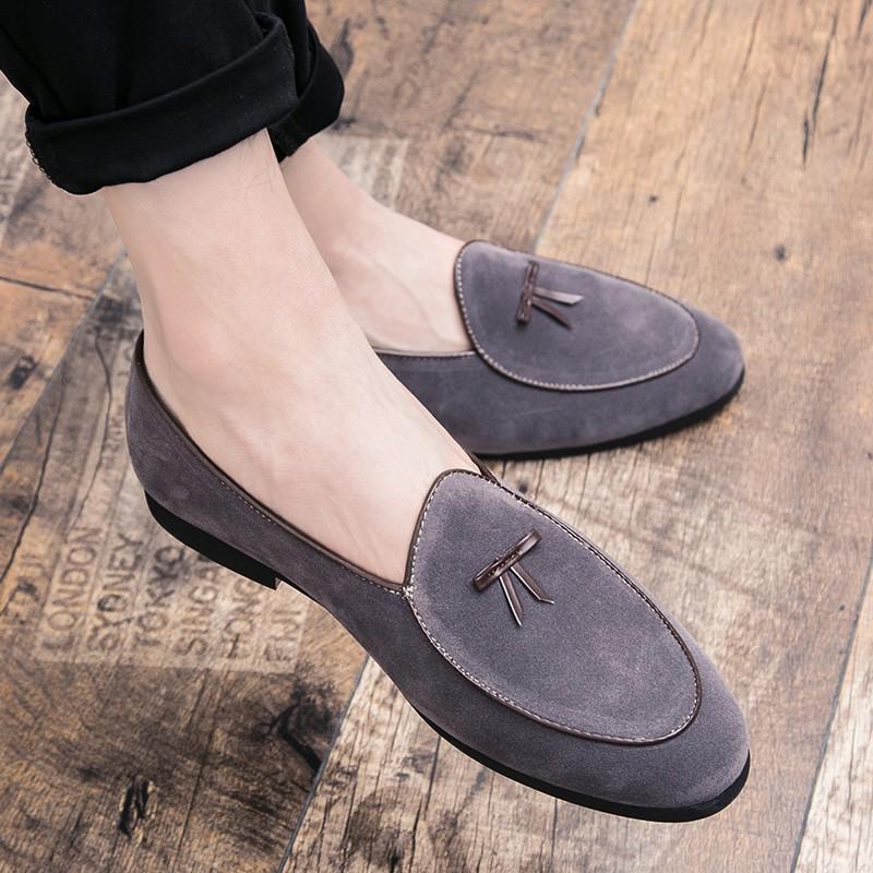 Classic Suede Leather Moccasins Loafer For Business And Party Wear -FunkyTradition