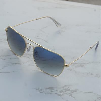 Raees Blue Gradient Square Sunglasses For Men And Women-FunkyTradition