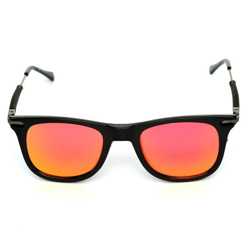 Way Oval Orange And Black Sunglasses For Men And Women-FunkyTradition