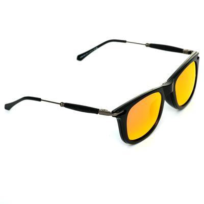 Way Oval Orange And Black Sunglasses For Men And Women-FunkyTradition