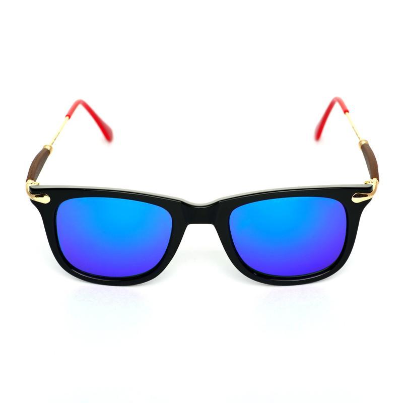 Way Oval Blue And Black Sunglasses For Men And Women-FunkyTradition