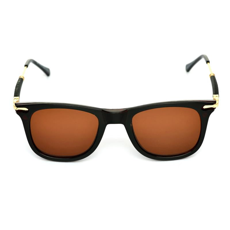 Way Oval Brown And Gold Sunglassess For Men And Women-FunkyTradition