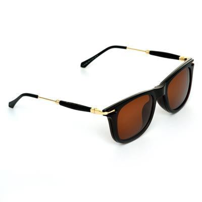 Way Oval Brown And Gold Sunglassess For Men And Women-FunkyTradition