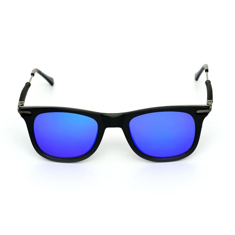 Way Oval Blue And Black Sunglasses For Men And Women-FunkyTradition