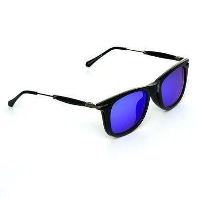 Way Oval Blue And Black Sunglasses For Men And Women-FunkyTradition