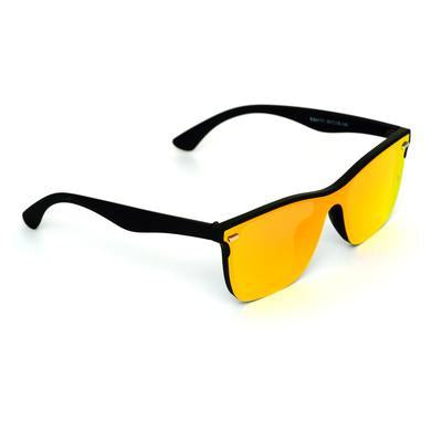 Way Oval Orange And Black Sunglasses For Men And Women-FunkyTradition
