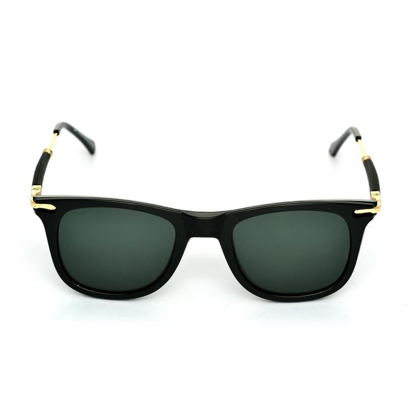 Way Oval Black And Black Sunglasses For Men And Women-FunkyTradition