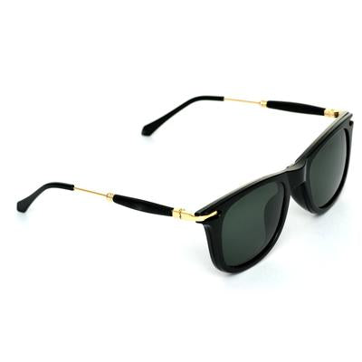 Way Oval Black And Black Sunglasses For Men And Women-FunkyTradition