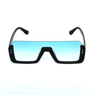 Way Oval Shaded Blue And Black Sunglasses For Men And Women-FunkyTradition