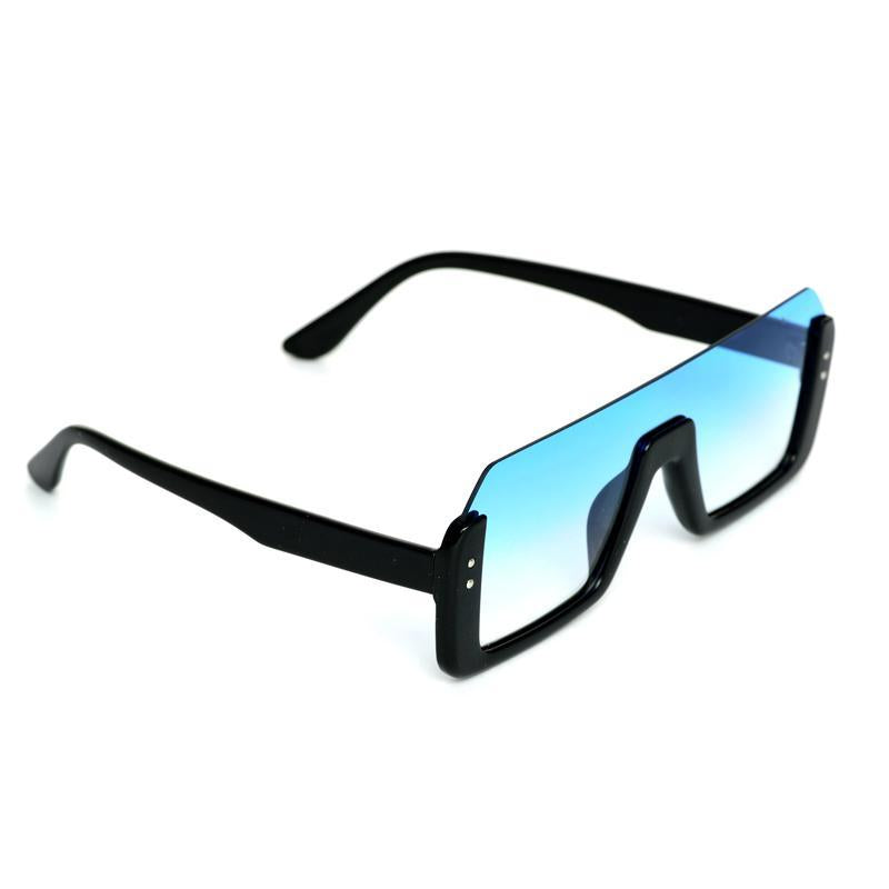 Way Oval Shaded Blue And Black Sunglasses For Men And Women-FunkyTradition