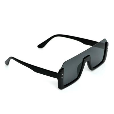 Way Oval Black And Black Sunglasses For Men And Women-FunkyTradition