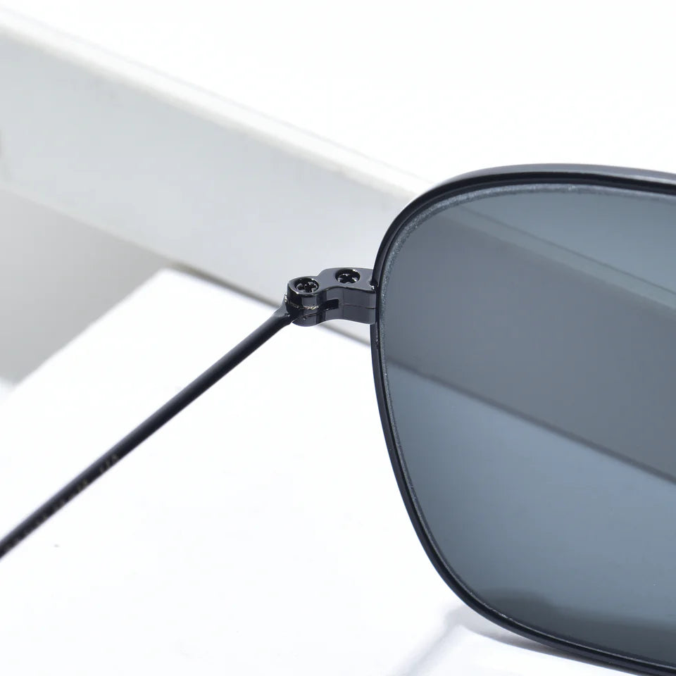 Timeless Medium Metal Frame Sunglasses | UV400 Protection | Black, Brown and Green Color Lens