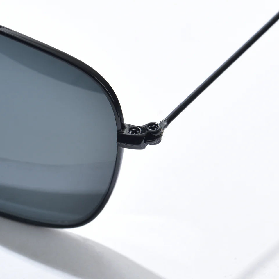 Timeless Medium Metal Frame Sunglasses | UV400 Protection | Black, Brown and Green Color Lens