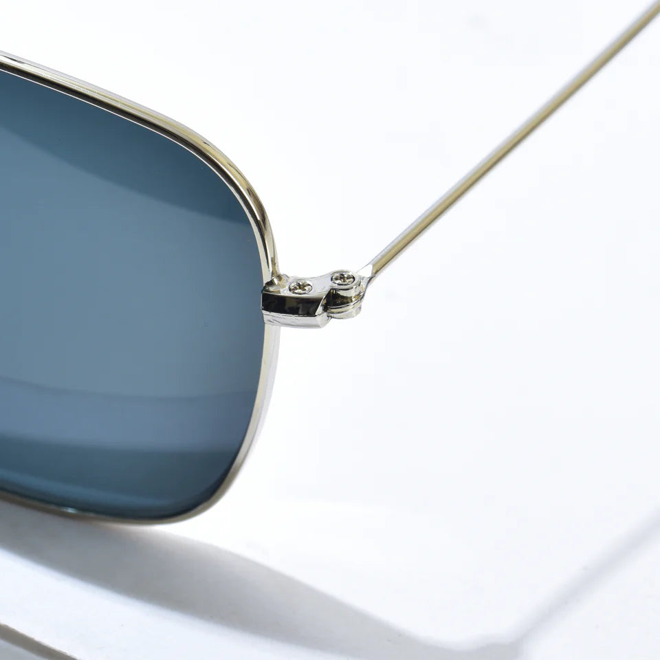 Timeless Medium Metal Frame Sunglasses | UV400 Protection | Black, Brown and Green Color Lens