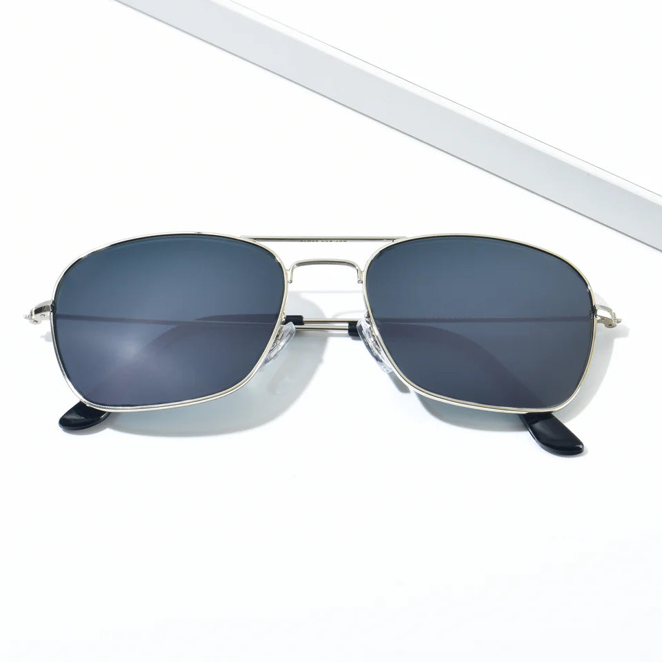 Timeless Medium Metal Frame Sunglasses | UV400 Protection | Black, Brown and Green Color Lens