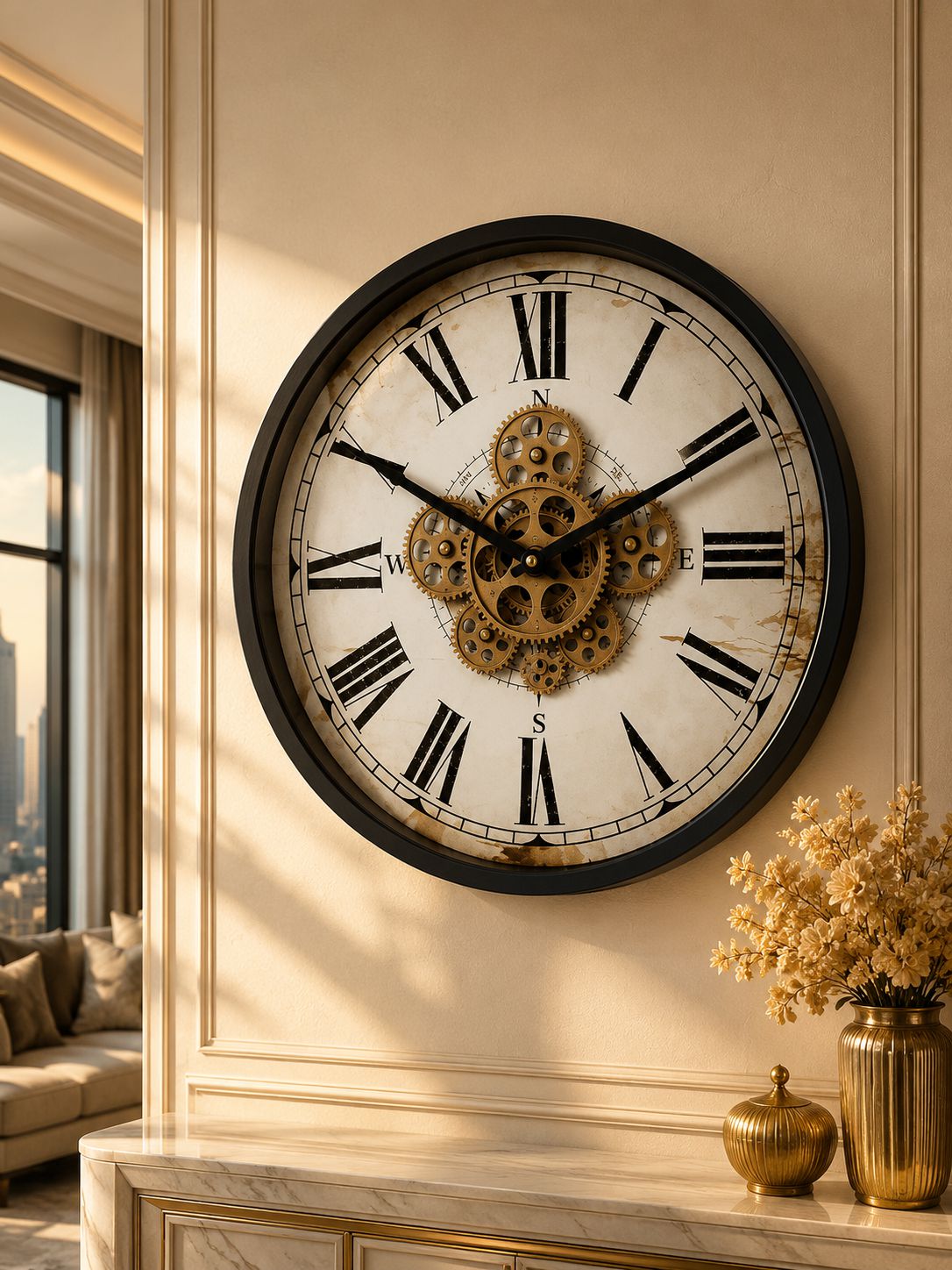 Designer Metal Wall Clock for Modern Home Décor