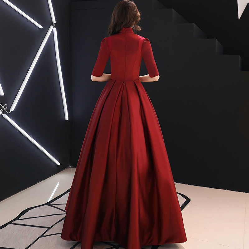 Elegant Designer Tapeta Silk O-neck Ball Gown - FunkyTradition