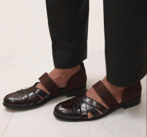 Fashionable Peshawari Shoes For Partywear and Casual Wear-FunkyTradition