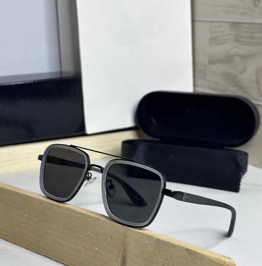 Ranbir Kapoor Style Square Aviator Sunglasses - Double Bridge