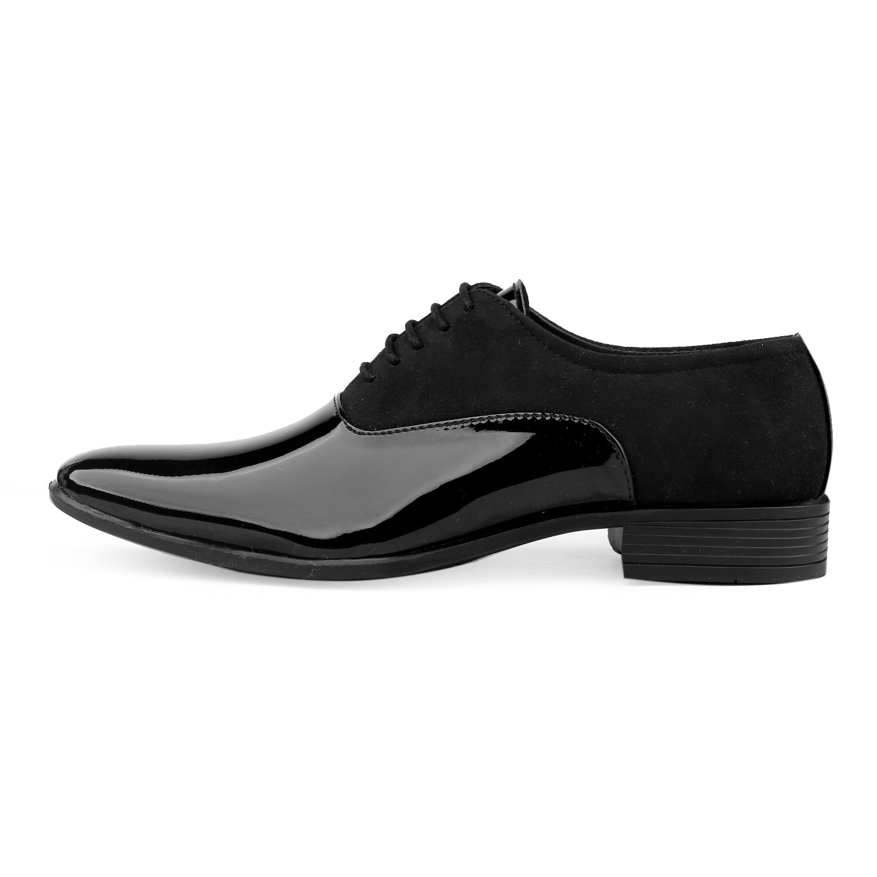 FunkyTradition Classy Office, Wedding, Party Wear Black Shoes With Lace-Up