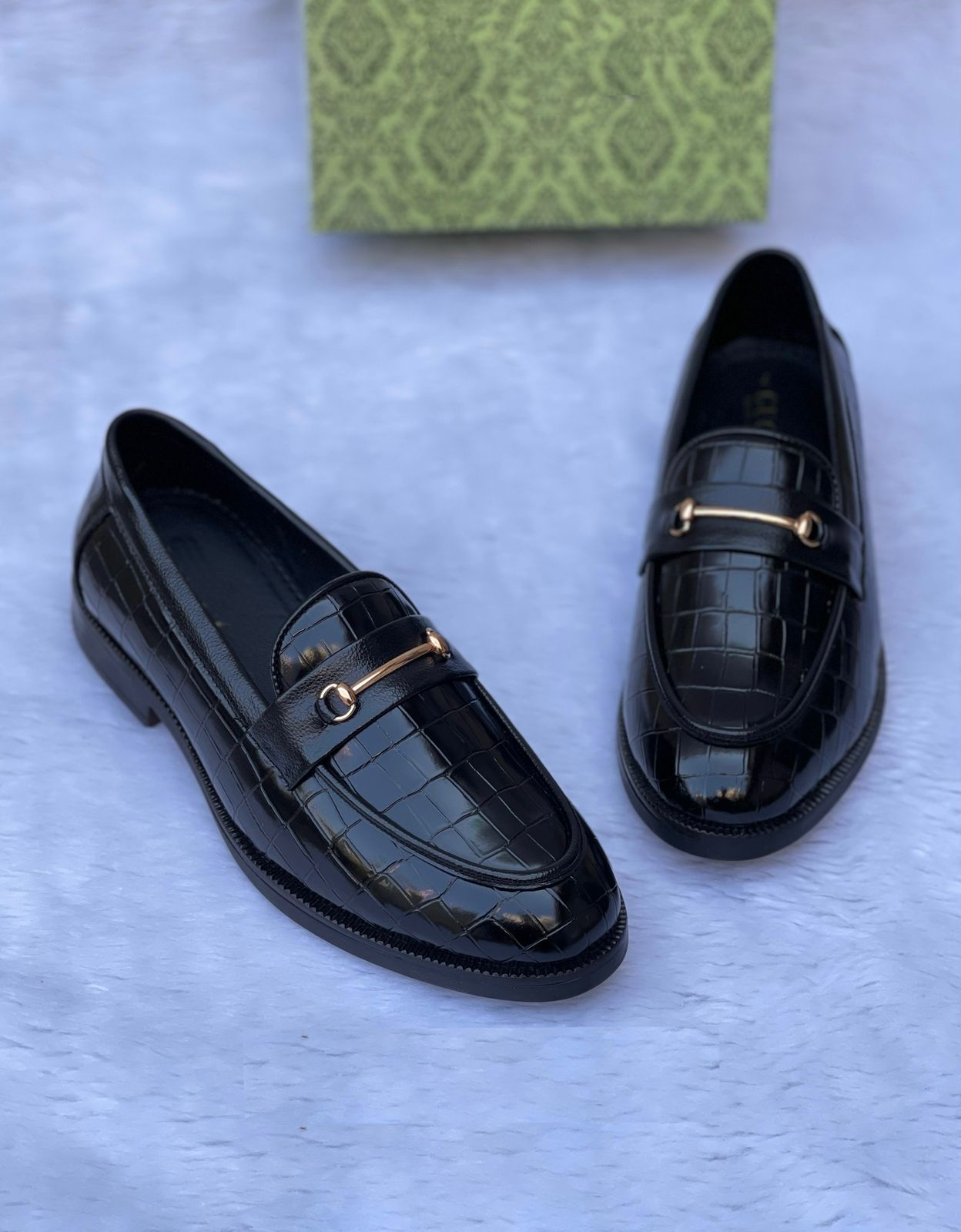FunkyTradition Men Croc Pattern Multi Colour Outdoor Formal Casual Ethnic Loafer