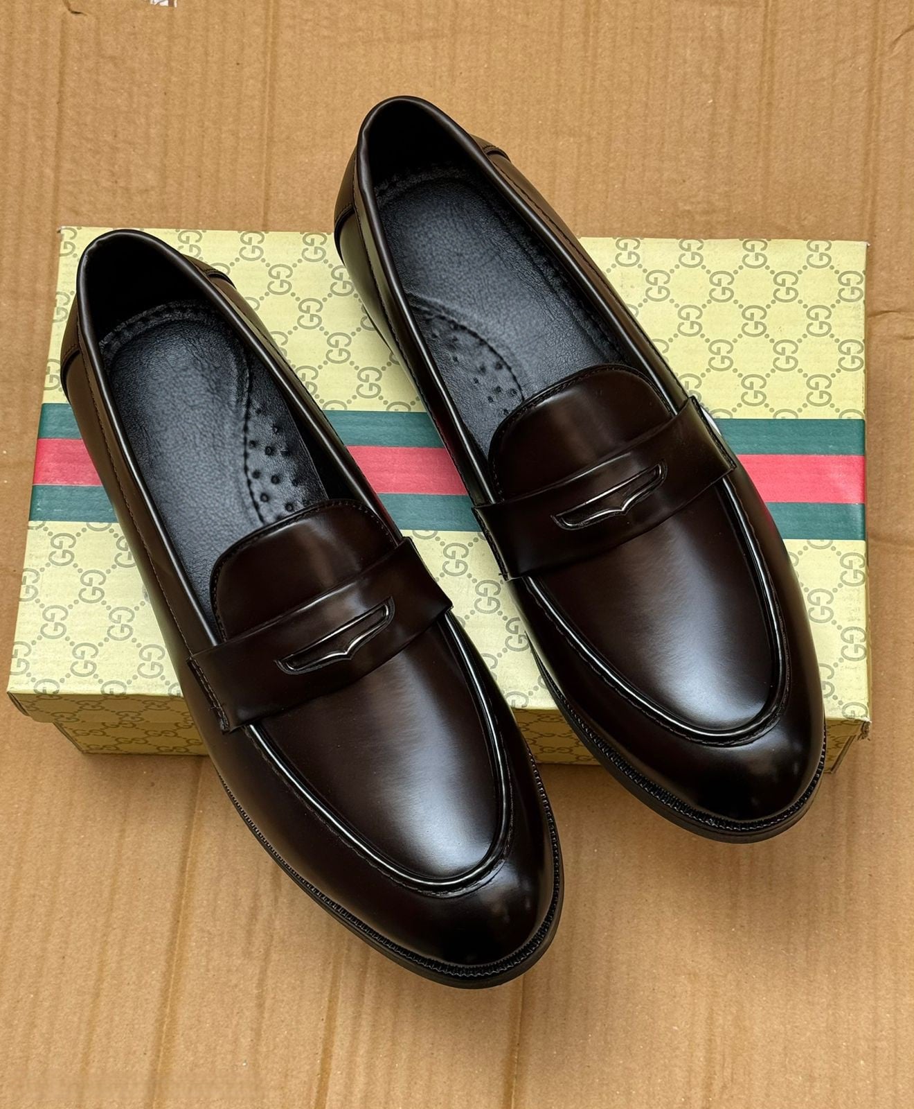 FunkyTradition Men's Premium Brown Loafer Shoes - Casual & Formal UK 6-UK 10