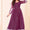 Women Wine Colored Party Wear Woven Pure Organza Gown- Adiba Fashion