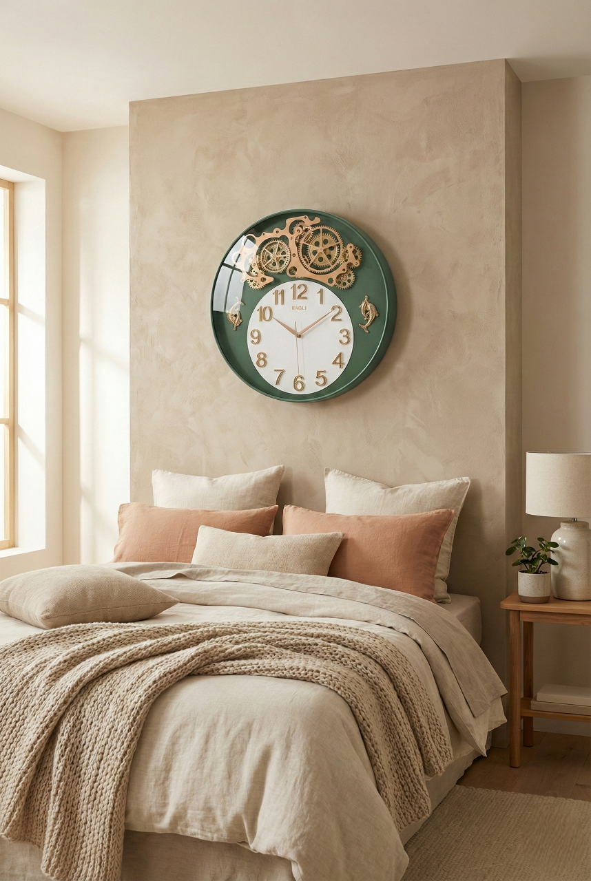 Luxury Skeleton Gear Wall Clock 16 Inch – Silent Quartz Designer Clock