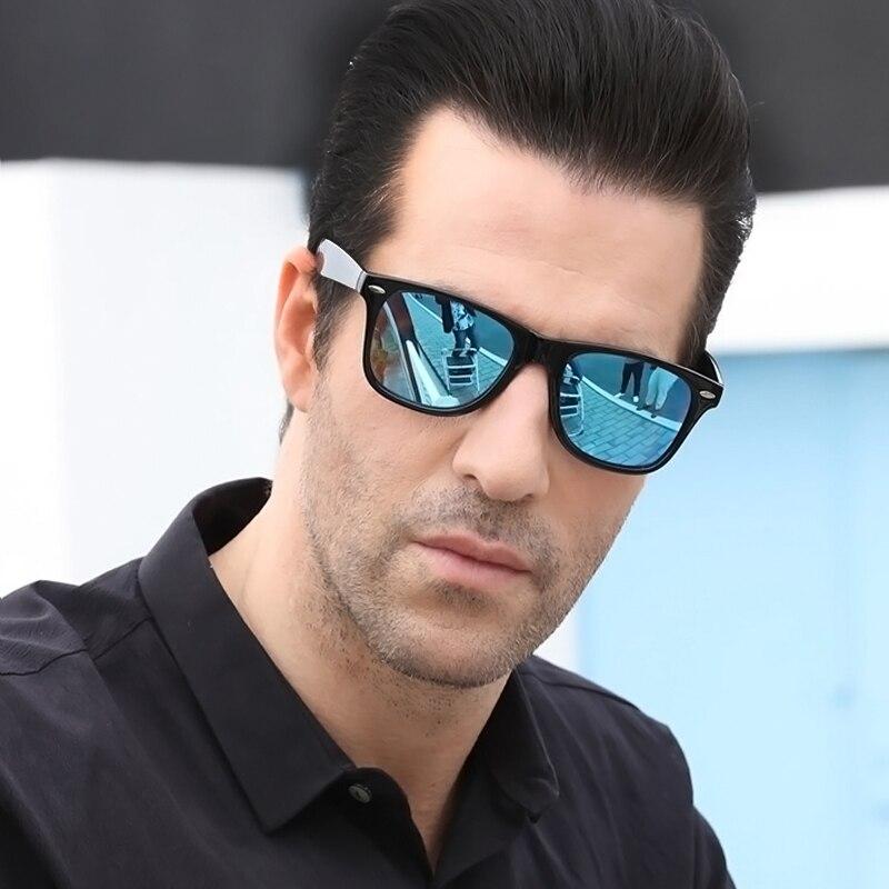 Unisex Black Square Wayfarer Sunglasses-FunkyTradition