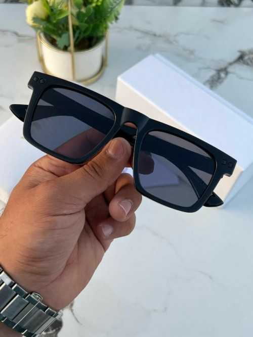 Classic Matte Black Square Sunglasses - UV Protection