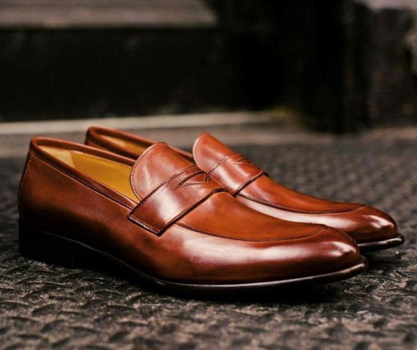 Most Stylish Men Suede Shoes Fashion Pointed Business And Partywear Leather Slip On Loafer Black-FunkyTradition