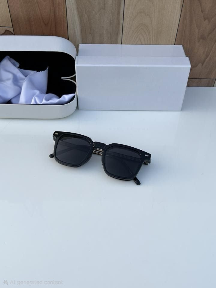 Stylish 2-in-1 Clip-On Chasma Frame with Polarized Sunglass Lens (Black & Green)