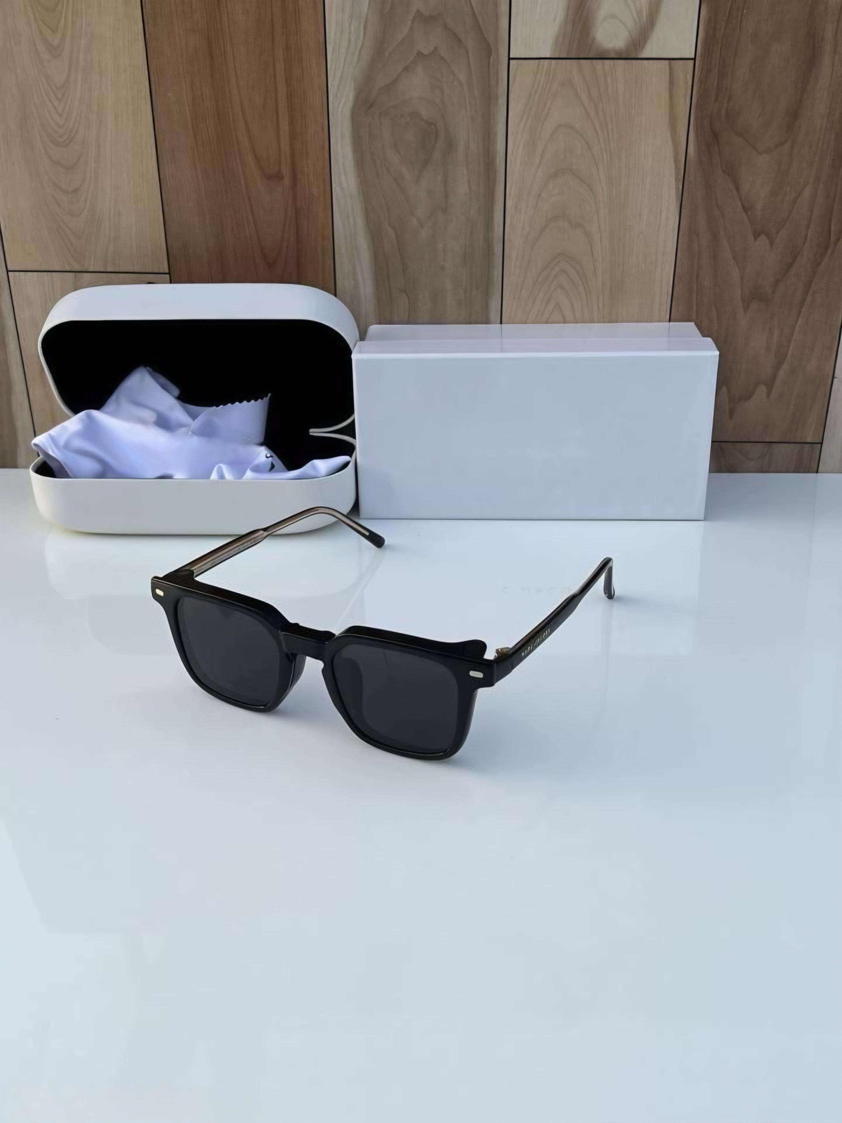 2-in-1 Magnetic Clip-On Specs | Black & Grey Frame | UV Sunglasses