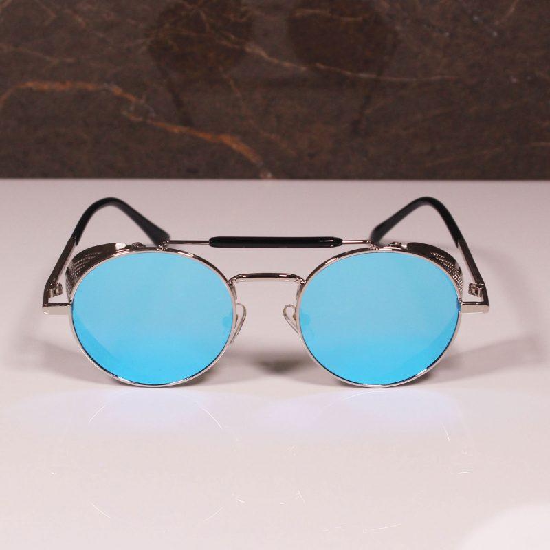 Stylish Metal Cap Round Sunglasses For Men And Women-FunkyTradition