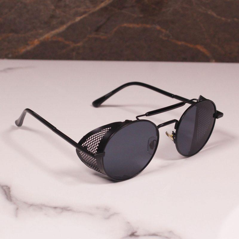 Stylish Metal Cap Round Sunglasses For Men And Women-FunkyTradition