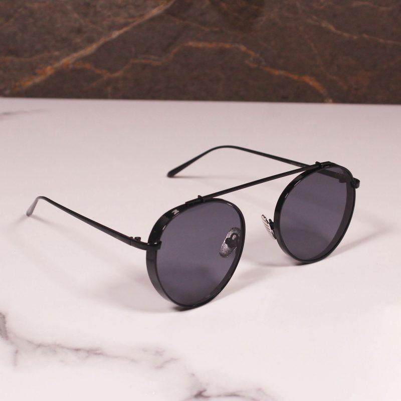 Round Metal Frame Sunglasses For Men And Women-FunkyTradition