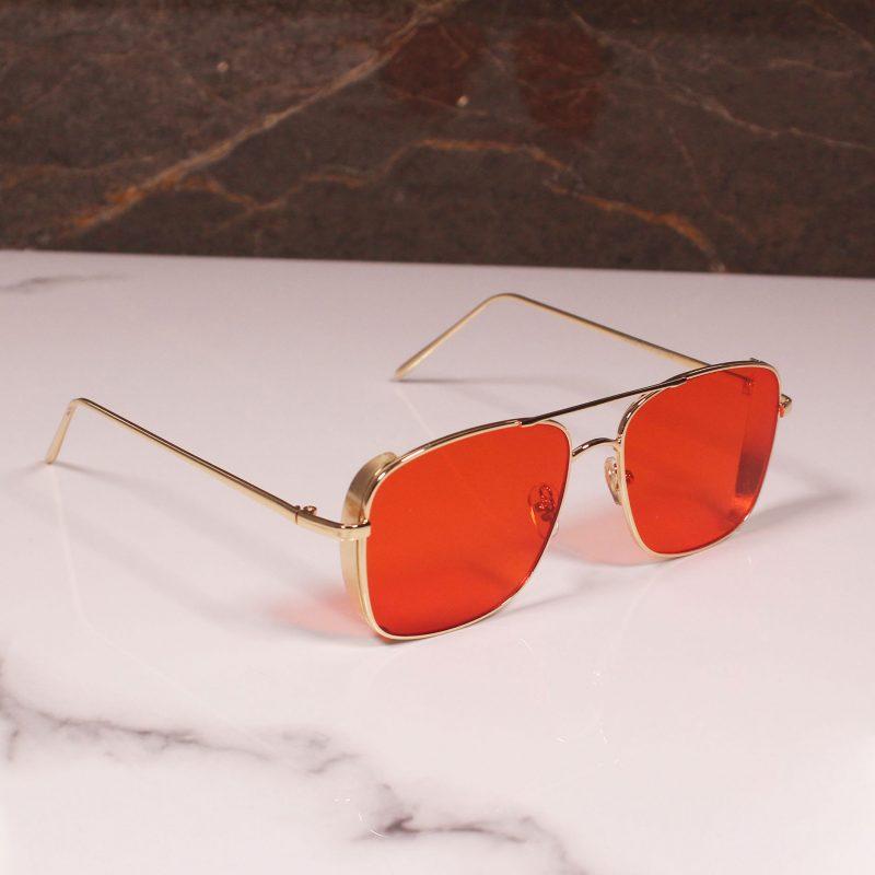 Metal Square Side Cap Sunglasses For Men And Women-FunkyTradition