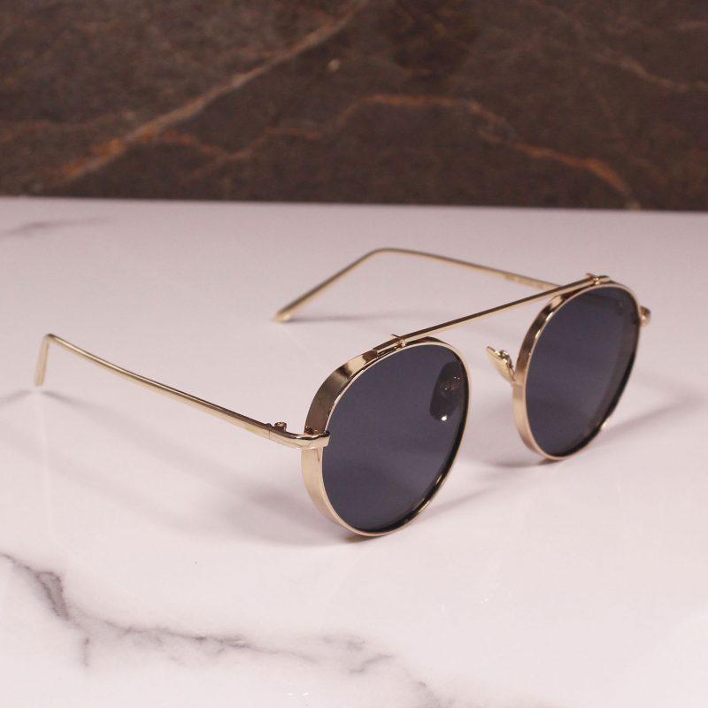Round Metal Frame Sunglasses For Men And Women-FunkyTradition