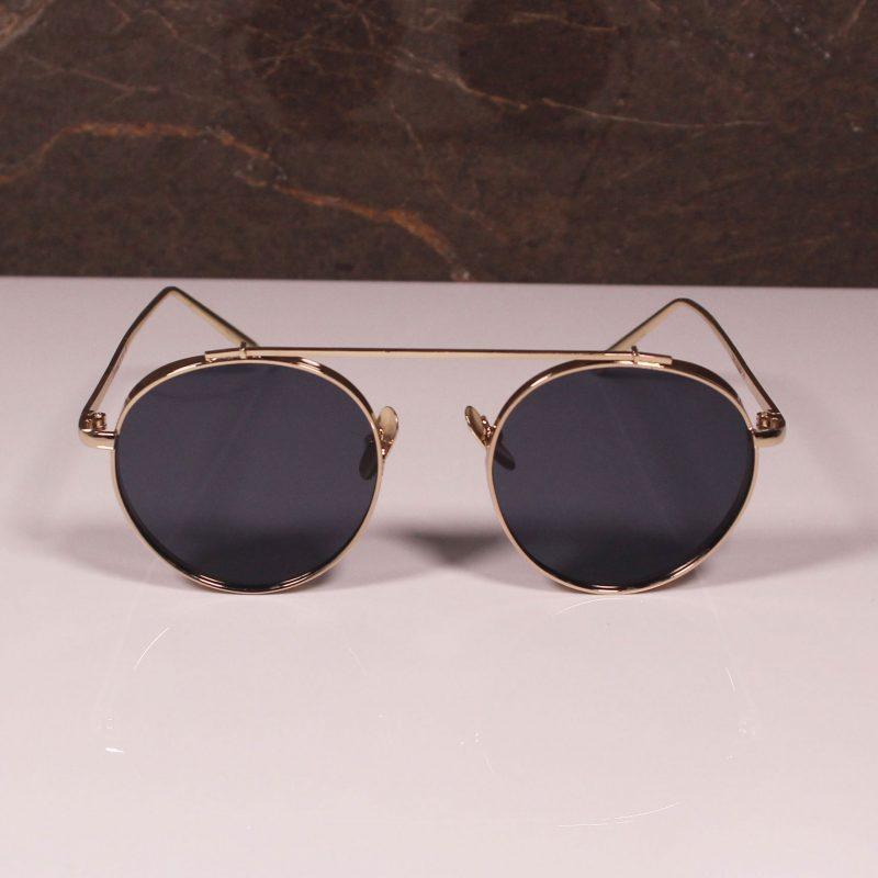 Round Metal Frame Sunglasses For Men And Women-FunkyTradition