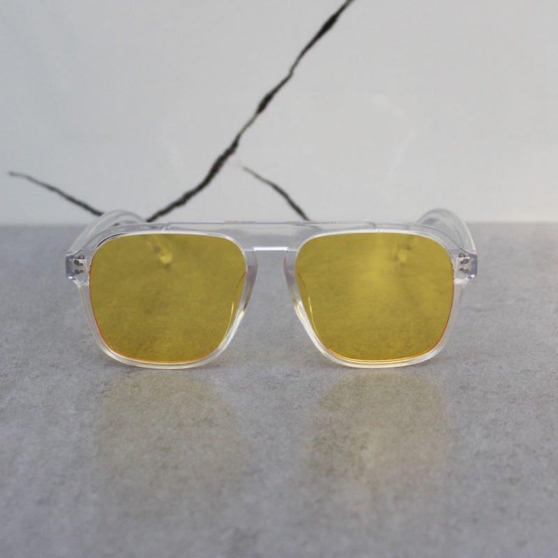 Stylish Square Fiber Frame Sunglasses For Men And Women-FunkyTradition