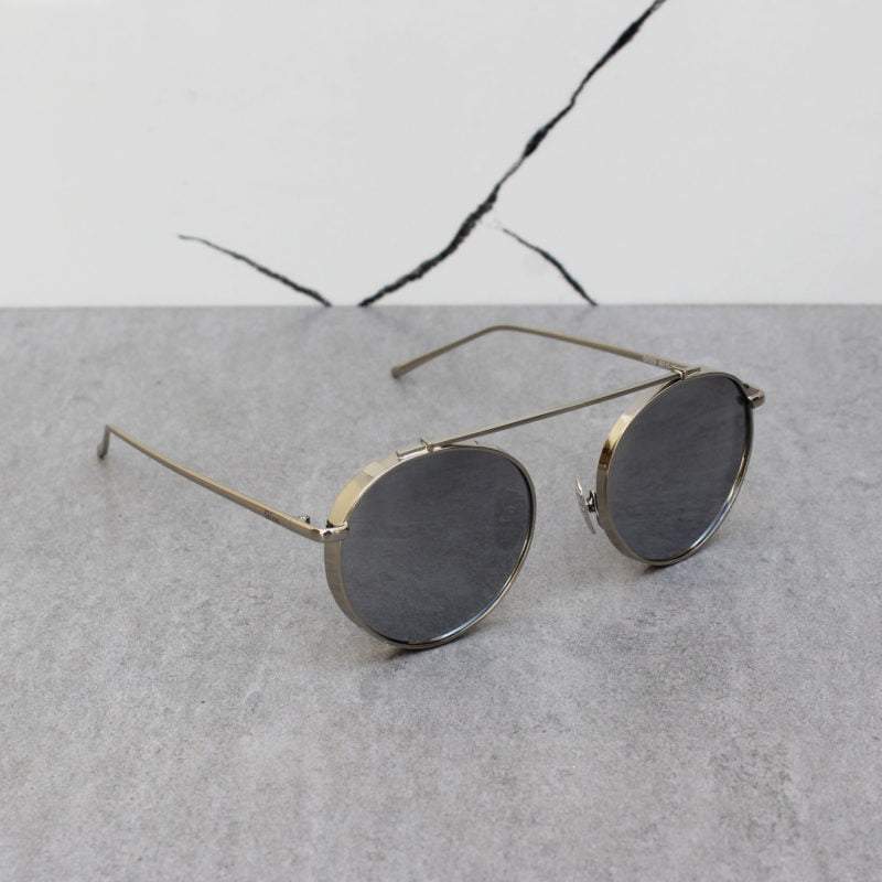 Round Metal Frame Sunglasses For Men And Women-FunkyTradition